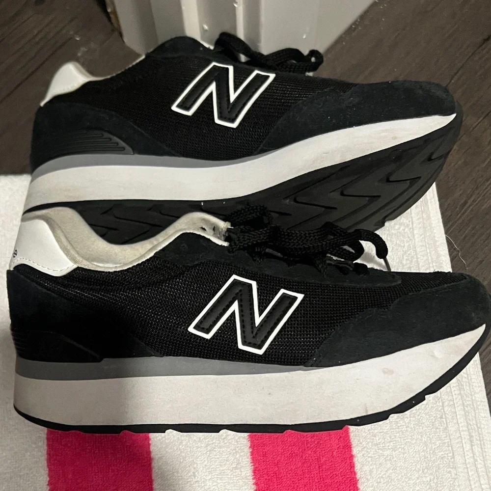 New Balance 515H Platform Classic Black and White Shoes Size 10 - Women’s - Picture 1 of 6